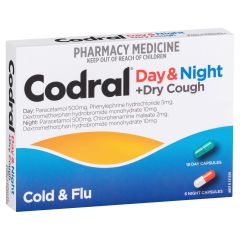 Codral Phenylephrine Cold Flu Cough Capsules 24 Pack