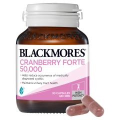 Blackmores Cranberry Forte 50,000 30 Capsules