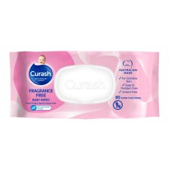 Curash Fragrance Free Baby Wipes 80 Pack
