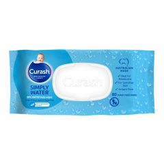 Curash Simply Water Baby Wipes 80 Pack