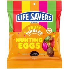 Darrell Lea Lifesavers Fruit Tingle Milk Chocolate Eggs 110g