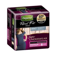 Depend Realfit Underwear Super Medium 8 Pack
