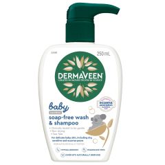 DermaVeen Baby Calmexa Soap Free Wash and Shampoo 250ml