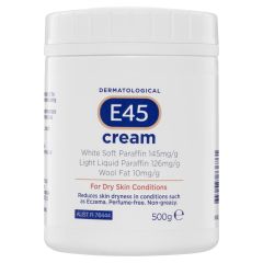 E45 Moisturising Cream for Dry Skin and Eczema 500g