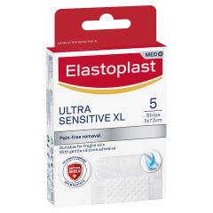 Elastoplast Ultra Sensitive Silicon Soft Extra Large Strips 5 Pack