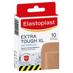 Elastoplast Extra Tough Extra Large Waterproof Fabric Plasters 10 Pack