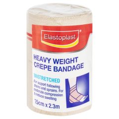 Elastoplast Heavy Weight Crepe Bandage Unstretched 7.5cm x 2.3m Pack