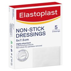 Elastoplast Non-Stick Dressings 5 x 7.5cm 5 Pack