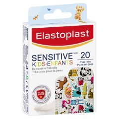 Elastoplast Sensitive Kids Animal Print Plasters 20 Pack