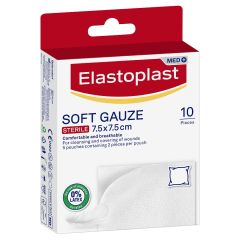 Elastoplast Sterile Soft Gauze 7.5cm x 7.5cm 10 Pack