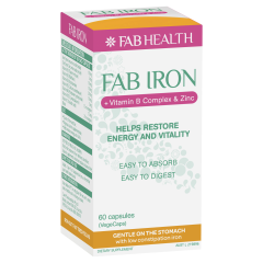 Fab Iron + Vitamin B Complex + Zinc 60 Pack