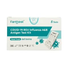 Fanttest Covid-19 / RSV / Influenza A&B Antigen Test Kit 5 Pack