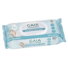 Gaia Natural Baby Plant-Based Water Wipes 80 Pack