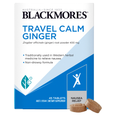 Blackmores Travel Calm Ginger 45 Tablets