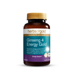 Herbs of Gold Ginseng 4 Energy Gold 30 tabs