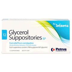 Glycerol Infant 12 Suppositories