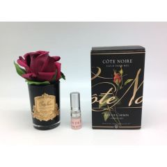 PERFUMED NATURAL TOUCH ROSE BUD - BLACK - CARMINE RED