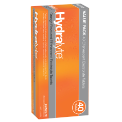 Hydralyte Effervescent Tablets Orange 40 Pack