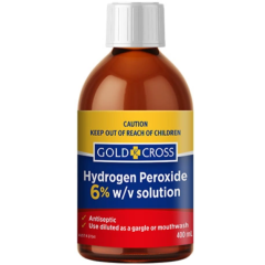 Gold Cross Hydrogen Peroxide 6% 400ml