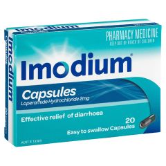 Imodium Diarrhoea Relief Capsules 2mg 20 Pack