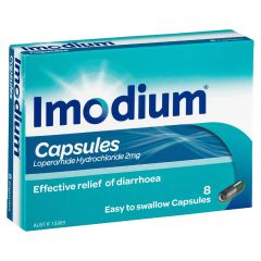 Imodium Capsules 2mg 8 Pack