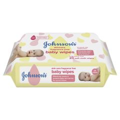 Johnson's Skincare Fragrance Free Baby Wipes 20 Pack