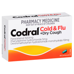 Codral Pe Cold &#038; Flu + Dry Cough 48 Tablets