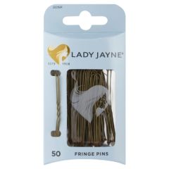Lady Jayne Brown Fringe Pins 50 Pack