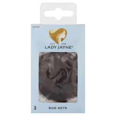 Lady Jayne Medium Brown Bun Nets 3 Pack