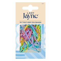 Lady Jayne Pastel Snagless Elastomer Elastics 50 Pack