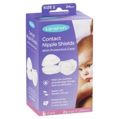 Lansinoh Contact Nipple Shields 24mm 2 PACK