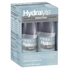 Hydralyte Lemonade 4 X 250ml PICK-UP ONLY