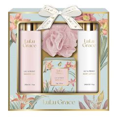 Lulu Grace Lily and Peony Bath Gift Set
