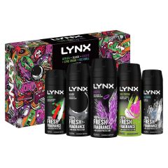 Lynx Gift Set Bodyspray Collection 825ml (Click & Collect Only)