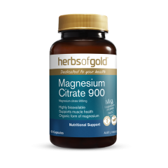 Herbs of Gold Magnesium Citrate 900 60 caps