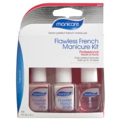 Manicare Flawless French Manicure Kit 12mlx3