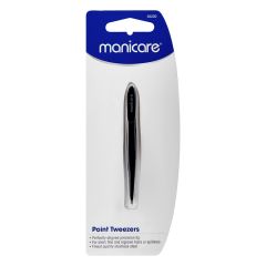 Manicare Point Tweezers Black 1 Pack