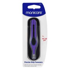 Manicare Precise Grip Tweezers Purple 1 Pack