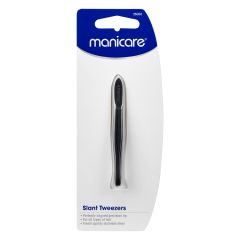Manicare Slant Tweezers Black 1 Pack
