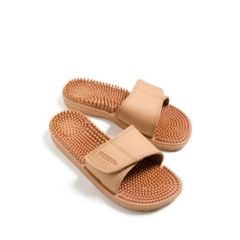 Maseur Invigorating Massage Sandal Beige Size 4 