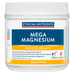 Ethical Nutrients Mega Magnesium Raspberry  200g Powder