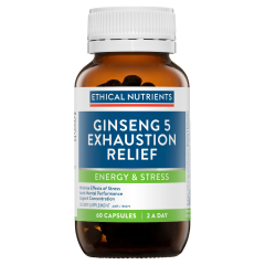 Ethical Nutrients Ginseng 5 Exhaustion Relief 60 Capsules