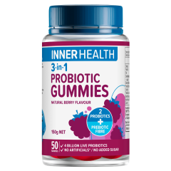 Inner Health 3-in-1 Probiotic Gummies 50 Gumies Berry