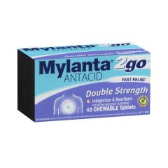 Mylanta 2go Double Strenght 48 Chewable Tablets