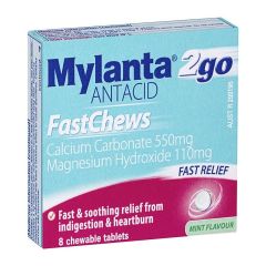 Mylanta Fast Chew Tablets 8 Pack