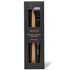 Natio Eyeshadow and Blusher Brush Duo 