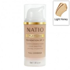 Natio Flawless Foundation SPF 15+ Light Honey