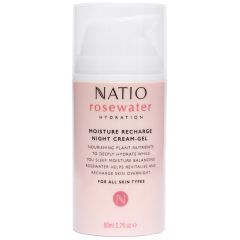 Natio Rosewater Hydration Moisture Recharge Night Cream-Gel 80ml