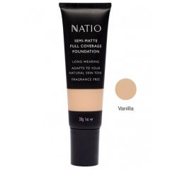 Natio Semi-Matte Full Coverage Foundation - Vanilla 30g