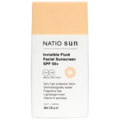 Natio Invisible Fluid Facial Sunscreen SPF 50+ 60ml